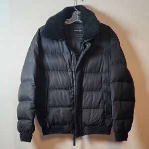 Andrew Marc Men's Black Water Resistant Down Puffer Jacket Sz M